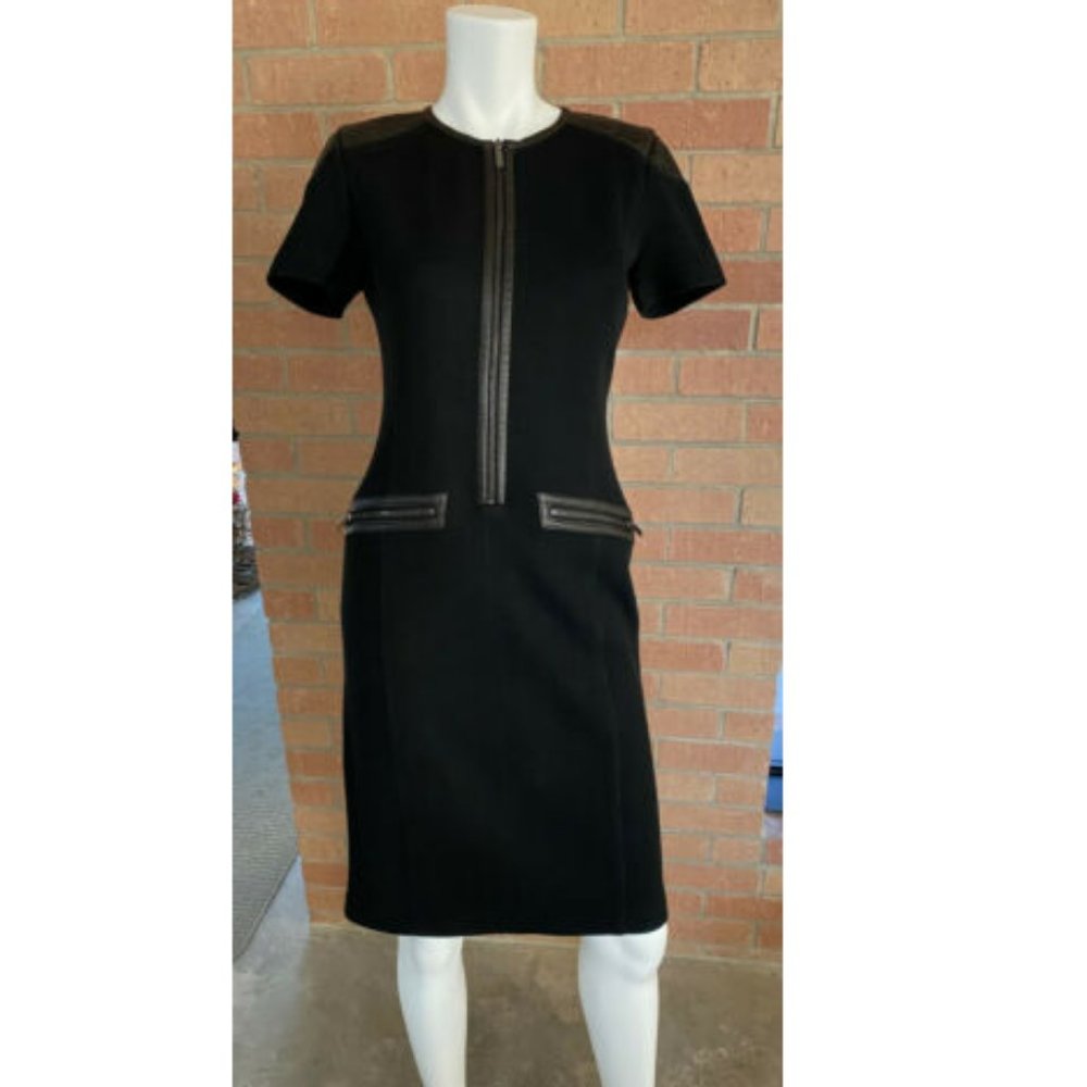 NWOT Womens ST. JOHN MILANO KNIT DRESS Black 4